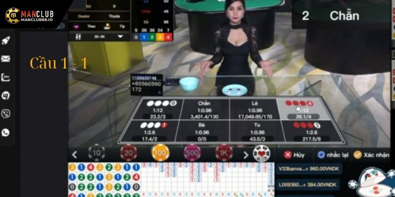 Cách nhận biết cầu 1 - 1 trong game xóc đĩa siêu đơn giản