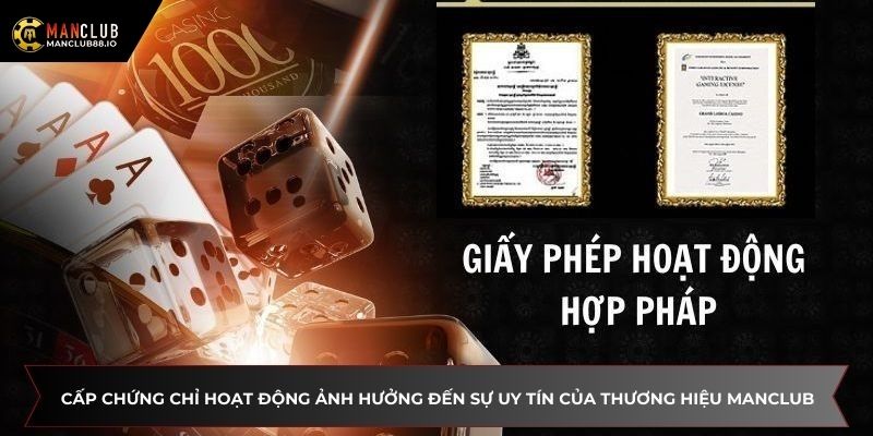 Cấp chứng chỉ hoạt động ảnh hưởng tích cực đến sự uy tín của thương hiệu Manclub